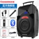 Changhong 12 inch vuông nhảy âm thanh ngoài trời xe đẩy di động sạc máy nghe nhạc cầm tay có micro không dây loa siêu trầm công suất lớn karaoke nhà giọng nói lớn Bluetooth hát loa ngoài trời - Trình phát TV thông minh