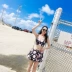 Áo tắm nữ ba mảnh Hàn Quốc suối nước nóng nhỏ ngực nhỏ tập hợp gợi cảm chia bụng giảm béo che cánh tay bảo thủ - Bộ đồ bơi hai mảnh áo hai mảnh Bộ đồ bơi hai mảnh