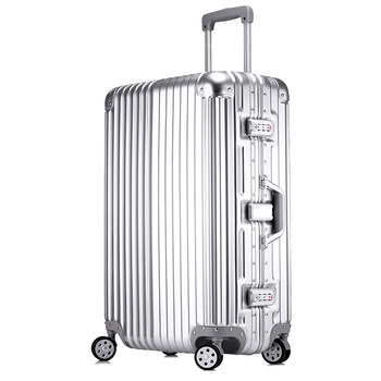 Aluminum frame trolley case universal wheels 24 inches boarding code box suitcase women's suitcase 22/20 luggage suitcase women's