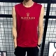 Mùa hè không tay Vest nam Slim thể thao giản dị Thanh niên rộng vai tay áo thun nam tròn cổ cotton