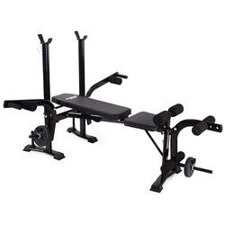 Weight bench, multifunctional bench press rack, thickened integrated squat rack, barbell bed, home training sports and fitness equipment