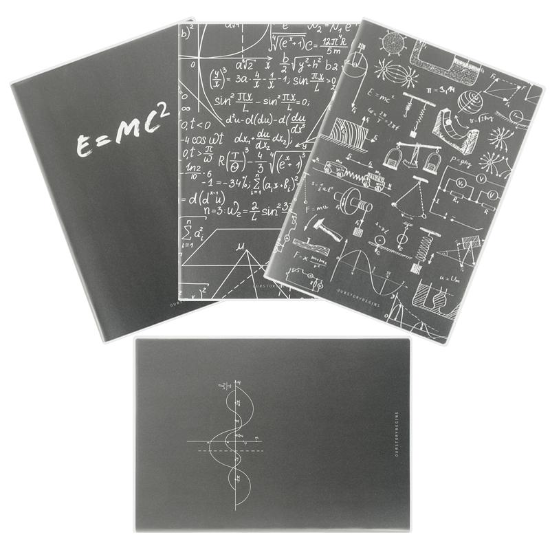 First-grade rubber-covered lined notebook B5