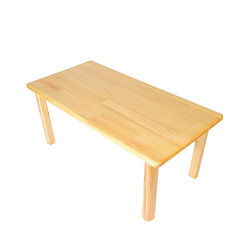 유치원 테이블과 의자 직접 판매 고무나무 어린이 테이블과 의자 단단한 나무 테이블 어린이 가구 학생 책상과 의자 학습 테이블