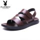 Playboy sandal nam 2018 hè mới nam đế mềm đế mềm đi biển Hàn Quốc