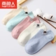 Đàn ông và phụ nữ Nam Cực vớ 5 đôi chân nông thấp để giúp vớ cotton thể thao vớ thuyền màu đen giản dị bốn mùa vớ ngắn