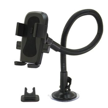 Extended suction cup glass instrument trolley car mobile phone holder