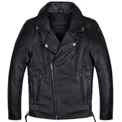 Special offer locomotive clothes leather leather clothes men's motorcycle clothing Harley leather jacket embroidered skull short tide jacket