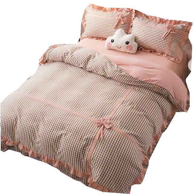 Bow ins four-piece set of princess style bed