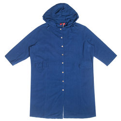 Zhipai ຕົ້ນສະບັບພາກຮຽນ spring ແລະດູໃບໄມ້ລົ່ນຂອງແມ່ຍິງຝ້າຍແລະ linen ຍາວ windbreaker ສີແຂງ cardigan coat hooded collar ວ່າງ outerwear ບາດເຈັບແລະການຂົນສົ່ງຟຣີ