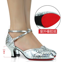 ZK36 Silver 5,5 баллов каблук (клей дно)