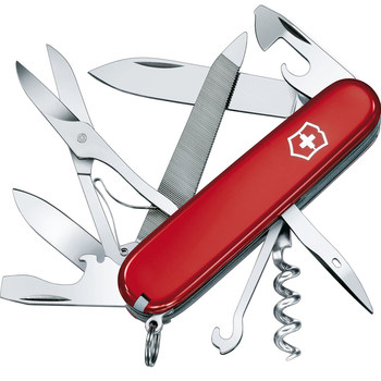 ຕົ້ນສະບັບແລະແທ້ຈິງ Victorinox Swiss Army Knife 91MM Mountaineer 1.3743 Multifunctional Folding Knife Swiss Knife