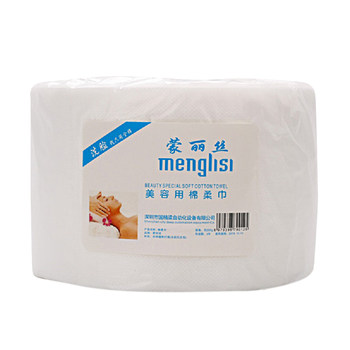 Menglisi disposable face towel ຜ້າຝ້າຍບໍລິສຸດຂອງແມ່ຍິງ salon ຄວາມງາມພິເສດ cleansing tissue roll type makeup remover cotton cotton