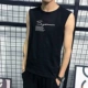 Học sinh nam áo thun không tay chơi bóng rổ cotton vai áo thể thao rộng rãi mồ hôi vest rộng kích thước mỏng vest áo ba lỗ tập gym