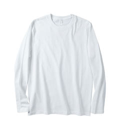 270g heavyweight long-sleeved T-shirt for men and women solid color bottoming shirt white pure cotton loose round neck versatile autumn T-shirt