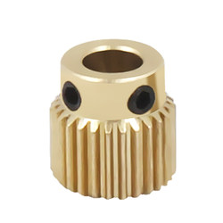 ອຸປະກອນເສີມເຄື່ອງພິມ Tongtuo 3D 26/40 tooth brass feed gear hot sell MK8 extruder wire feeding extrusion wheel