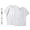 White (round neck)+white (V -neck)