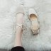 Giày sandal quai ngang nữ Baotou hè 2018 phiên bản Hàn Quốc mới với giày đế vuông đế dày hoang dã với giày Mary Jane Sandal