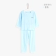 Baby Island Summer Summer Men and Women Baby Cotton Trẻ em Màu sắc Cotton dài tay Đồ lót Set Đồ lót A Type Thin bộ cotton cho bé