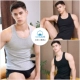 Tuyết bay nam vest cotton mùa hè thanh niên thoáng khí thể thao Slim áo thể dục cotton đáy quần