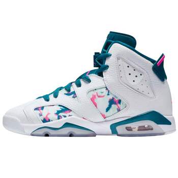 Xiaohong Sports Air Jordan 6 GS AJ6 tie-dye oil painting ເກີບບ້ວງສູງ 543390-153