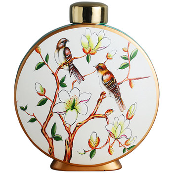 Home Accessories, Flower Arrangements, Ceramic Vases, Simple American-Style Light Luxury, Modern Living Room Countertop Decorations