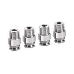 ເຄື່ອງຈັກ Jinhan Stainless Steel 316 Stainless Steel Quick Connector Tracheal Joint PC Specification Full High Temperature Resistant and Corrosion Resistant