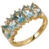 Haifanji Jewelry Brazilian natural ice aquamarine diamond ring