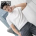 Mùa hè 2018 mới áo thun ngắn tay nam co giãn thoáng khí áo sơ mi POLO top áo len màu liền thân shop bán áo thun nam có cổ Polo