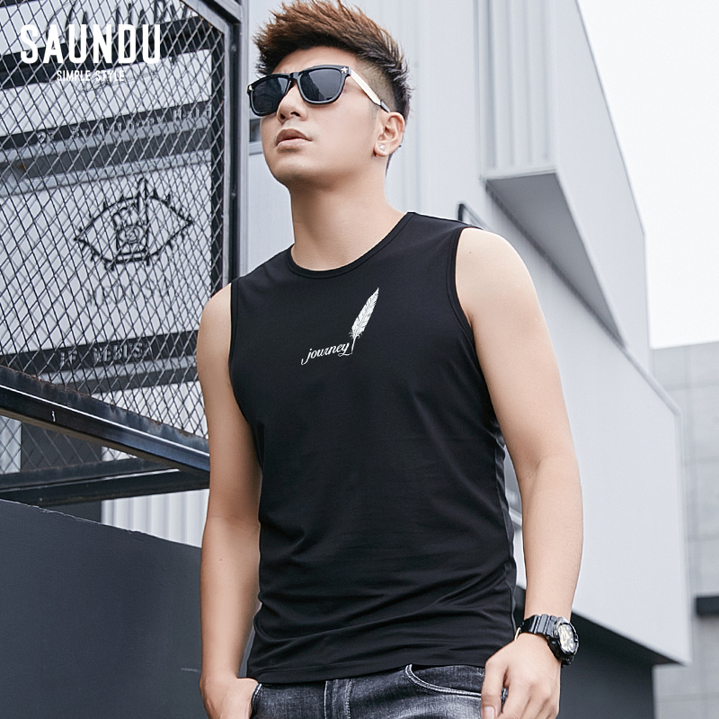 Mordale vest can-vai sleeveboys xanh bóng rộng vai mùa hè không tay t-shirt cơ thể xây dựng thể thao nam