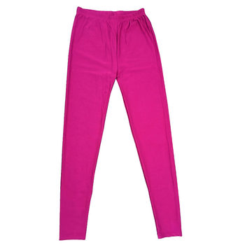 Solid color colorful fluorescent gloss thin pants large size elasticity