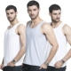 Áo ba lỗ nam thể thao mùa hè thanh niên thoáng khí cotton nam tự trồng không tay áo sơ mi trắng - Áo vest cotton áo chi lê