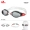 Kính bơi tóc của Anh HD không thấm nước chống sương mù hộp lớn kính bơi nam - Goggles kính bơi có ống thở