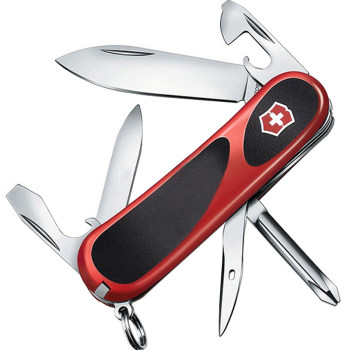 Victorinox Drymond Series Swiss Army Knife ລຸ້ນໃຫມ່ 2.4803.C ສີແດງແລະສີດໍາ ຕ້ານການເລື່ອນ 14 ຟັງຊັນ