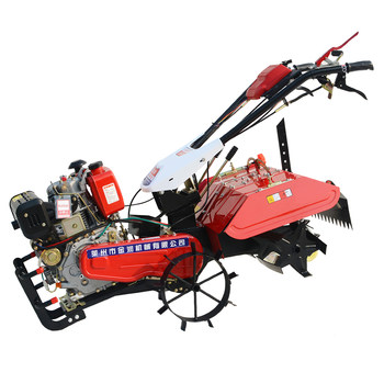 Four-wheel drive plowing and ridging micro-tiller small multi-function