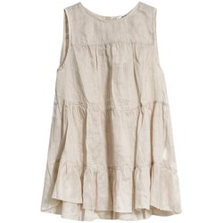 TALASA Sleeveless Ramie Suspender Dress 2024 New Summer Short Style Fresh Temperament Loose Simple Doll Skirt