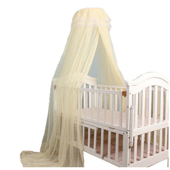 Floor-standing clip-on universal crib mosquito net with bracket
