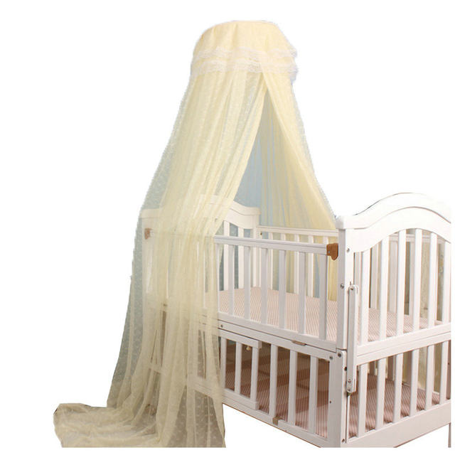 Floor-standing clip-on universal crib mosquito net with bracket