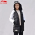 Li Ning mid-down áo khoác nữ đào tạo loạt mùa đông vịt trắng xuống quần áo thể thao AYMM074 áo phao lót lông Thể thao xuống áo khoác