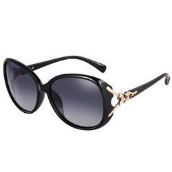 2023 new polarized lady sunglasses round face sunscreen big box sunglasses high -level sensor anti -ultraviolet glasses