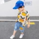 Bộ đồ bé trai mùa hè 2019 mới nước ngoài trẻ em Hàn Quốc quần áo mùa hè cho bé trai bé trai mùa hè cậu bé đẹp trai thủy triều - Phù hợp với trẻ em váy trẻ em đẹp
