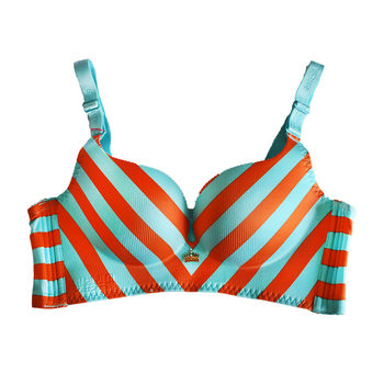 ຂອງແທ້ clearance 038 Aipijini wire-free push-up underwear 058 new bra magnetic therapy ລາຄາພິເສດແບບມົງກຸດ