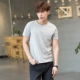 Áo thun nam Tang Shi ngắn tay 2018 hè mới tay nam nửa kín tay màu cổ tròn áo sơ mi nam Hàn Quốc áo thun nam có cổ