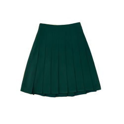 Summer new students bm large size slim pleated skirt niche mid-length fat mm hip and thigh thick A-line skirt