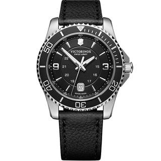 Victorinox瑞士维氏独行侠系列全黑设计夜光男士石英腕表