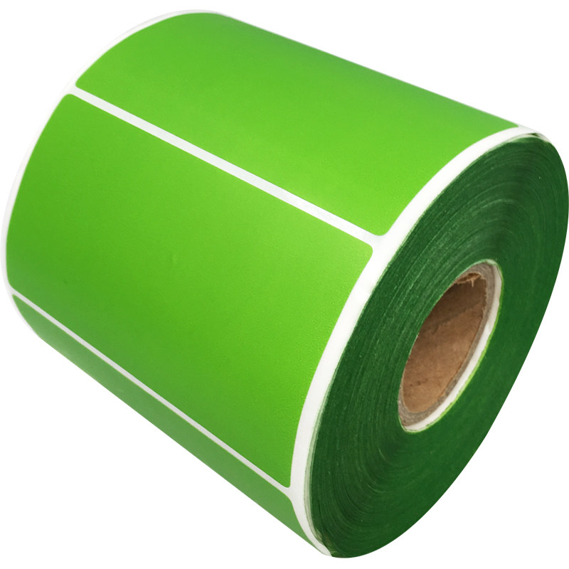 Color printing red, yellow, blue and green coated paper stickers