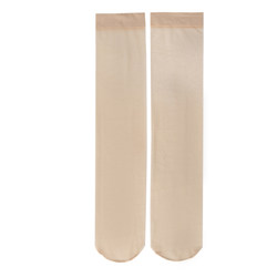 Mid-calf stockings, anti-snatch, ultra-thin long socks for women, flesh-colored Korean style half-tube summer half-cut invisible socks, mid-tube stockings