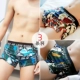 Quần lót nam in hình lỏng quần đùi sexy cạp thấp cotton tinh khiết cá tính tất cả cotton mũi tên xu hướng hiển thị quần đùi - Giống cái