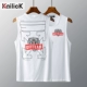 Áo thun cotton mùa hè chất lượng không tay nam phiên bản Hàn Quốc áo vest thể thao rộng thời trang bình thường - Áo vest cotton áo thun ba lỗ
