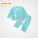 Bộ đồ lót trẻ sơ sinh Pureborn 0-3 tháng Quần áo cotton cho bé Quần dài tay ren-up áo ngực trẻ em