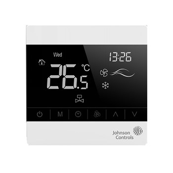 Johnson T8200 Central Air Conditioning Thermostat Fan Coil Control Panel Temperature Control Panel Switch